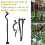 Adjustable Aluminium Walking Stick with Support Base — product view 6