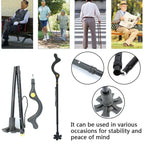 Adjustable Aluminium Walking Stick with Support Base — product view 2