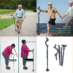 Adjustable Aluminium Walking Stick with Support Base — product view 11