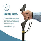 Adjustable Aluminium Walking Stick with Support Base — product view 3