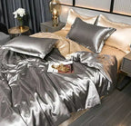 Satin Duvet Cover Set and Matching Pillowcase Options