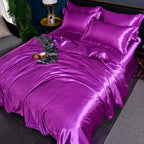 Satin Duvet Cover Set and Matching Pillowcase Options