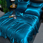 Satin Duvet Cover Set and Matching Pillowcase Options