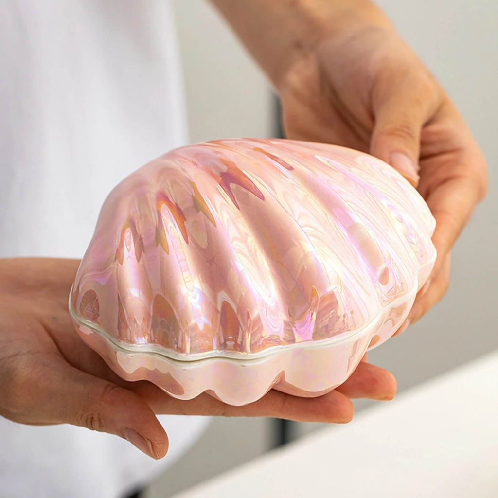 Clam Shell Ceramic Jewellery Box