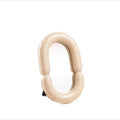 Sculptural Oval Ceramic Tabletop Mirror