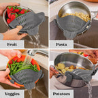 Clip-On Kitchen Strainer for Pots, Pans and Bowls — product view 4