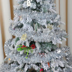 Silver Christmas Tinsel Garland, 10 m