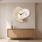 Silent Pebble Wall Clock, Stone-Look Design, Three Sizes - product view 1
