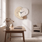 Silent Pebble Wall Clock, Stone-Look Design, Three Sizes - product view 4