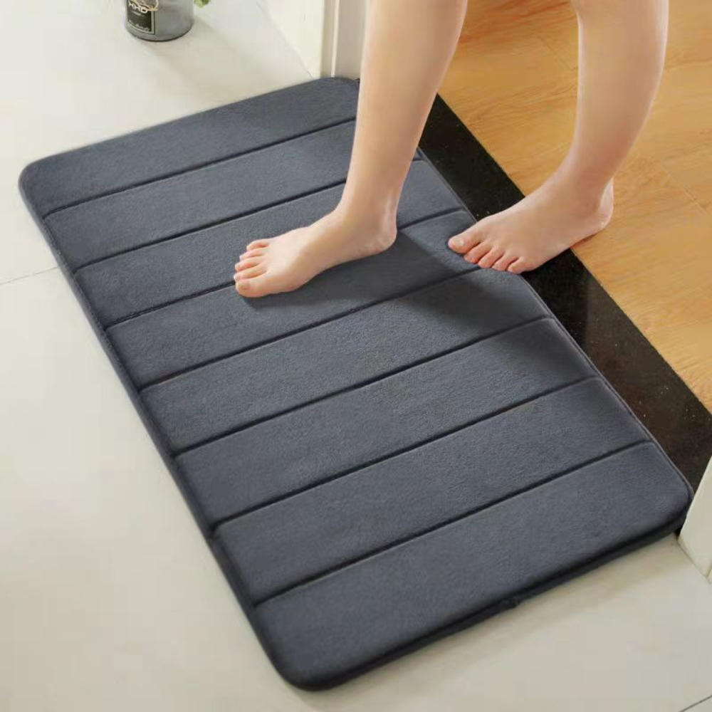 Soft Microfibre Bath Mat with Non-Slip Backing, 2 Sizes - product view 3