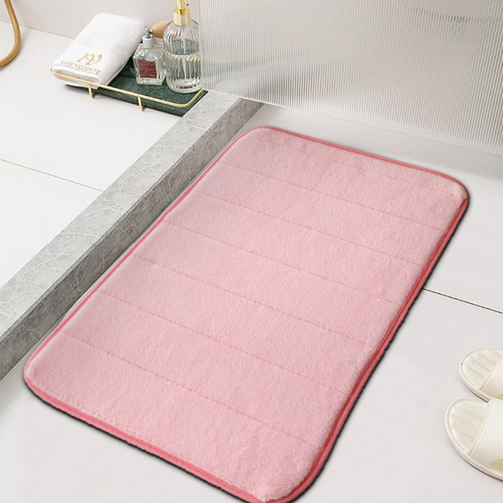 Soft Microfibre Bath Mat with Non-Slip Backing, 2 Sizes - product view 2