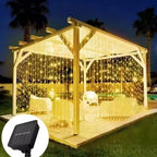 Solar LED Curtain Lights with 8 Lighting Modes