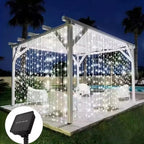 Solar LED Curtain Lights with 8 Lighting Modes