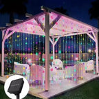 Solar LED Curtain Lights with 8 Lighting Modes