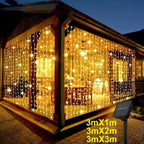 Solar LED Curtain Lights with 8 Lighting Modes