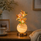 Rechargeable Orchid Table Lamp with Handmade Glass Vase - product view 11