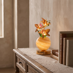 Rechargeable Orchid Table Lamp with Handmade Glass Vase - product view 3