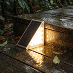 Solar Stair Lights, Warm White Outdoor LEDs, Set of 4 - product view 2