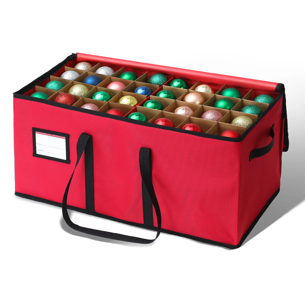 Stackable Christmas Ornament Storage Box for 72 Baubles