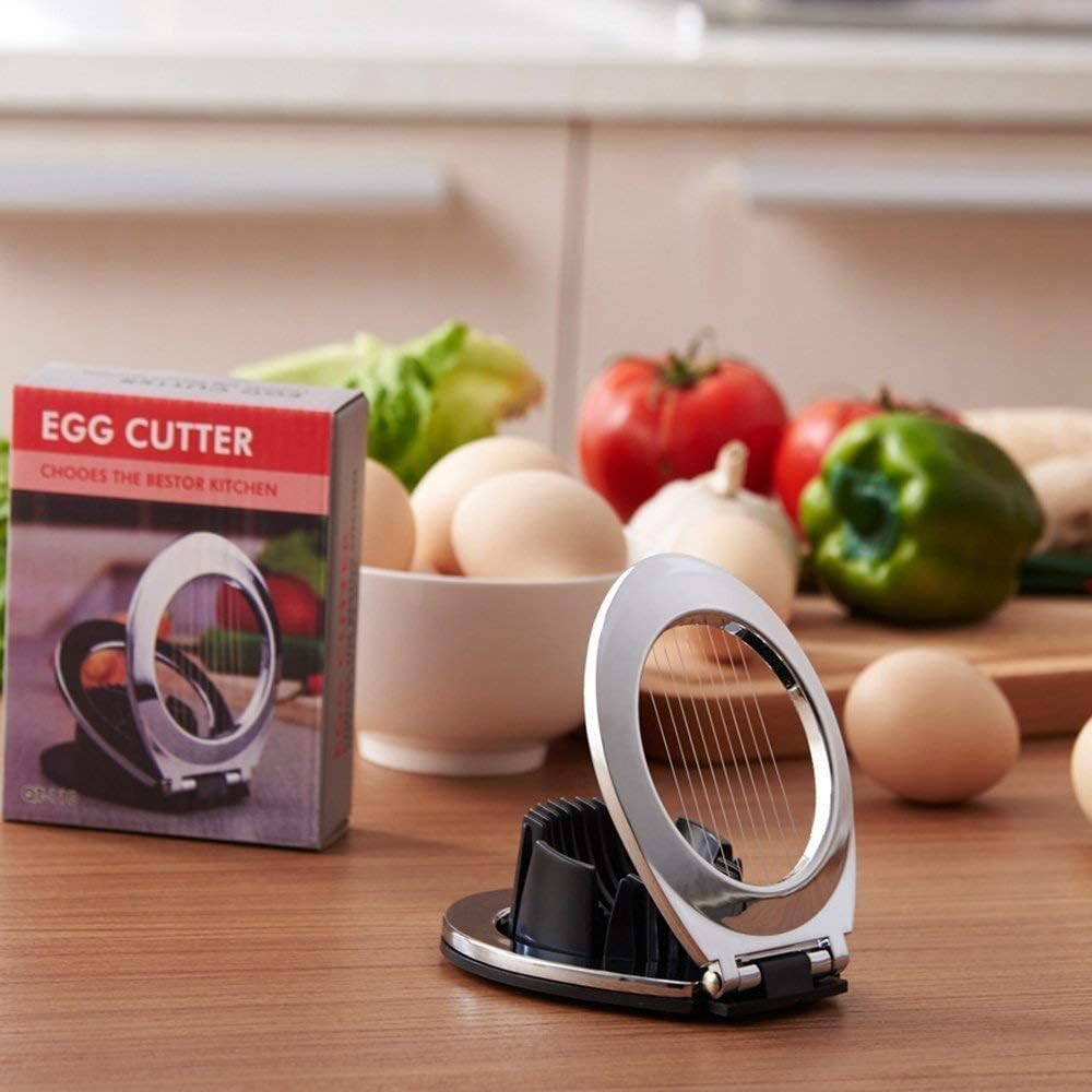 3-in-1 Stainless Steel Wire Egg Slicer for Kitchen Prep — product view 10