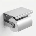 Stainless Steel Toilet Paper Holder with Shelf and Cover - product view 1