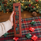 Miniature Book Christmas Advent Calendar with 24 Ornaments
