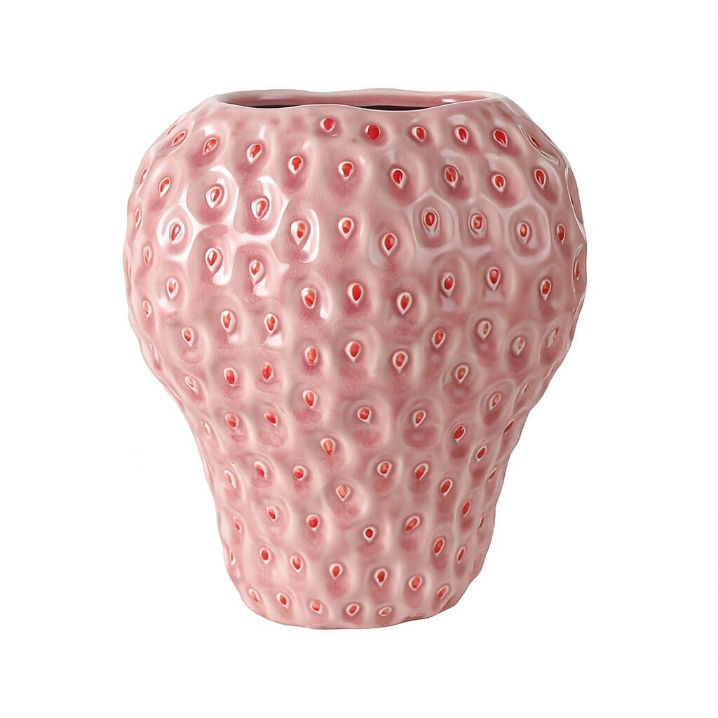 Strawberry Shape Ceramic Vase – product image 2