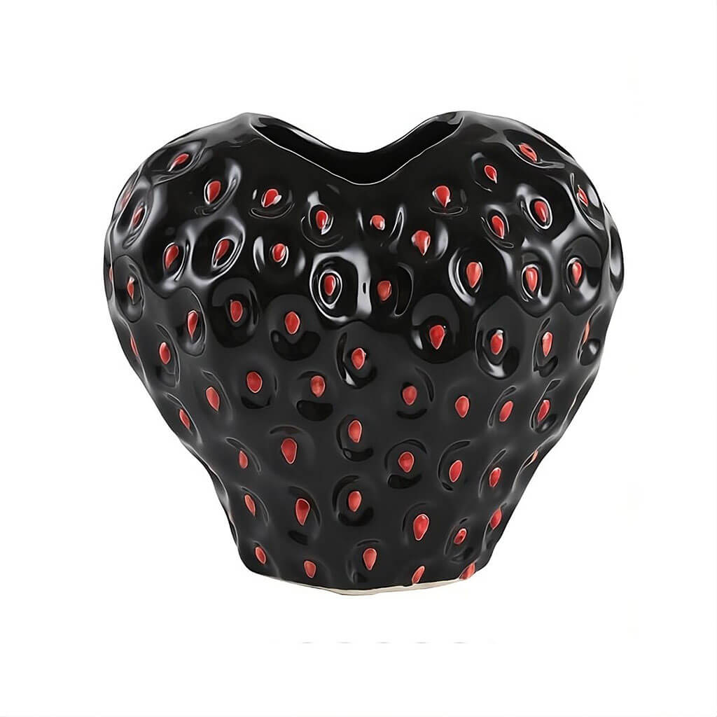 Strawberry Shape Ceramic Vase – product image 3