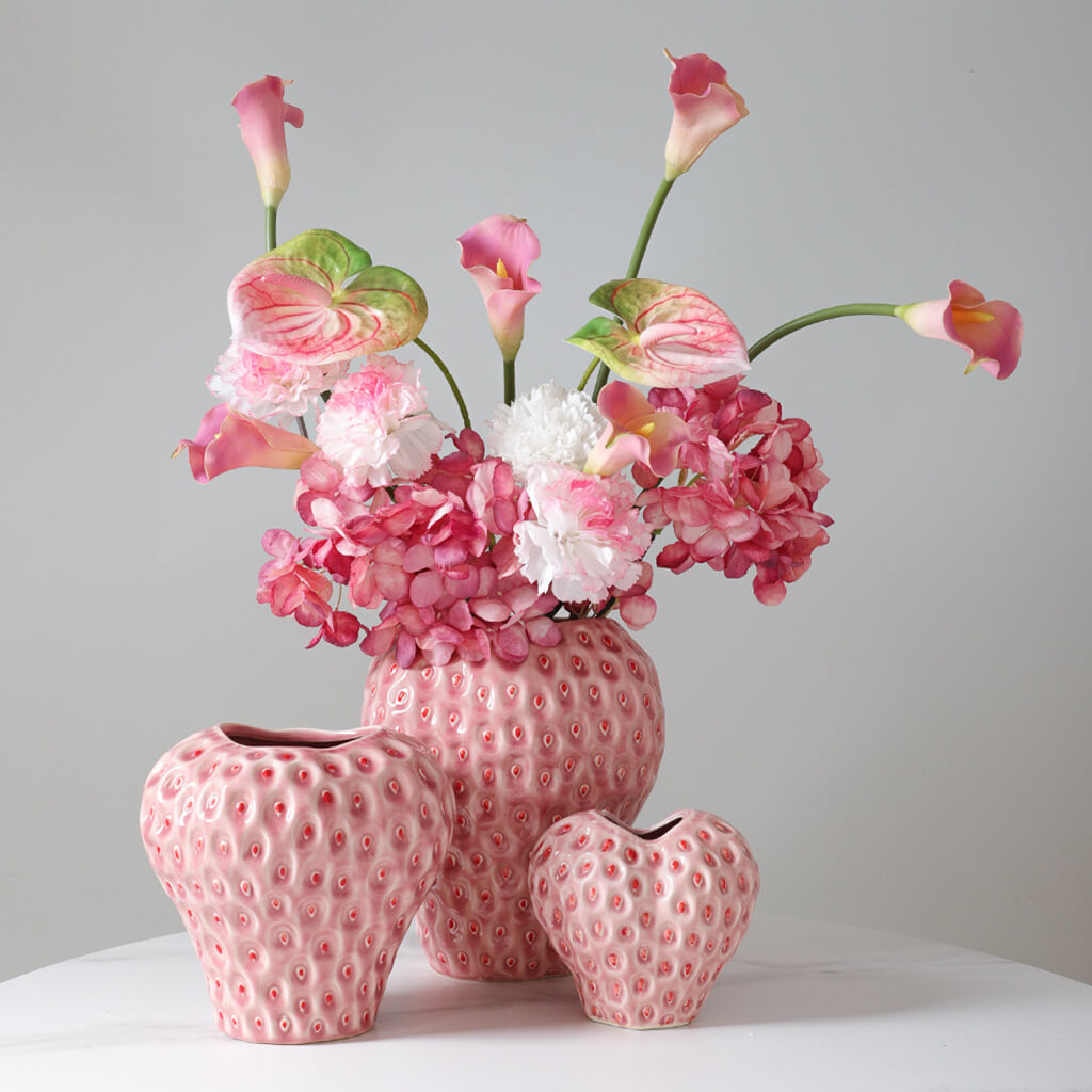 Strawberry Shape Ceramic Vase – product image 8