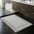 Striped Bath Mat with Non-Slip Backing
