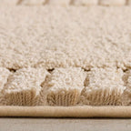 Striped Bath Mat with Non-Slip Backing