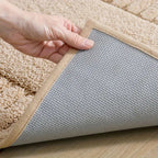 Striped Bath Mat with Non-Slip Backing