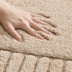 Striped Bath Mat with Non-Slip Backing
