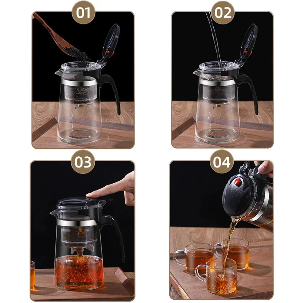 Glass Tea Infuser Teapot – product image 4
