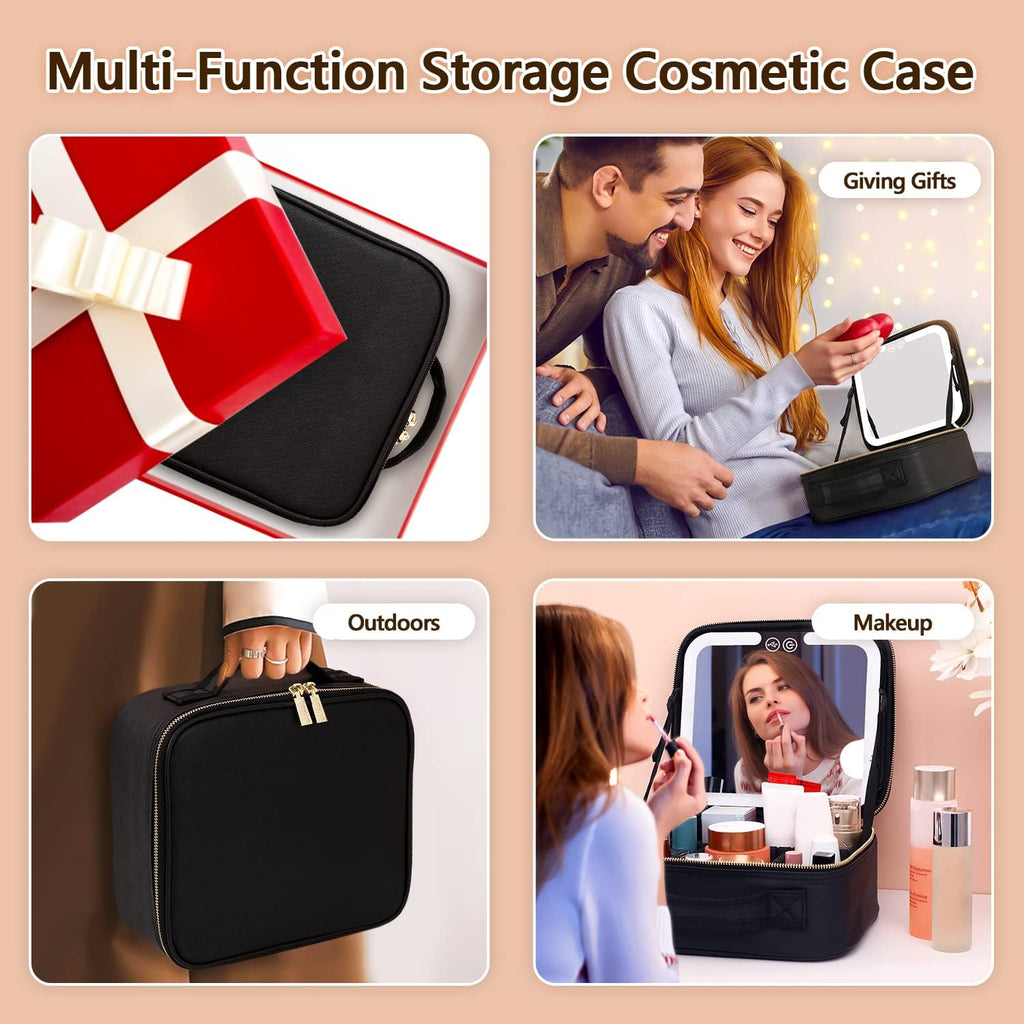 Travel Makeup Organiser with Rechargeable LED Mirror — product view 5