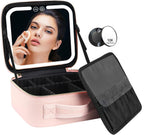 Travel Makeup Organiser with Rechargeable LED Mirror — product view 2