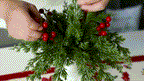 Artificial Pine Branch and Red Berry Decoration Set – image 6