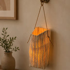 Woven Ramie Lantern with Battery-Powered Flameless LED Candle - product view 11