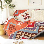 Pumpkin Pattern Knitted Sofa Throw