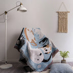 Pumpkin Pattern Knitted Sofa Throw