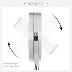 Battery-Powered LED Makeup Mirror with 1x and 7x Magnification