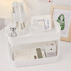 White Rounded Desktop Storage Shelf