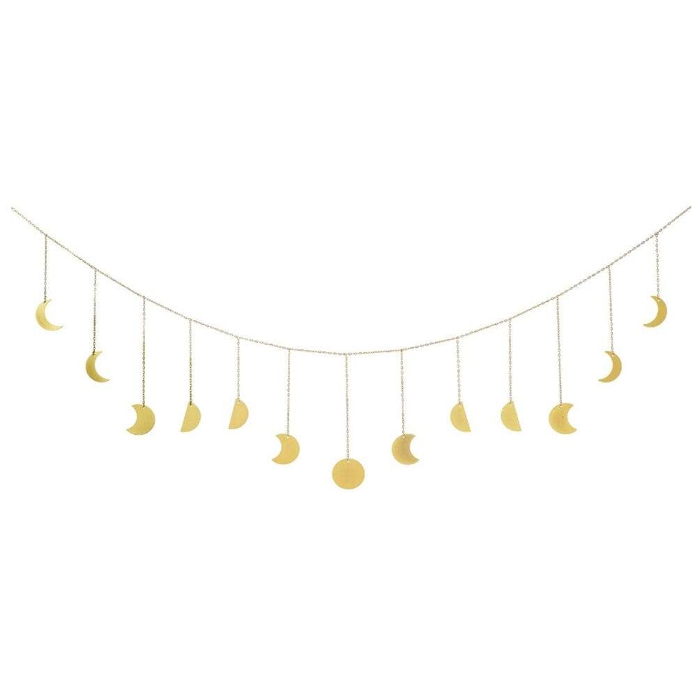 Metal Moon Phase Wall Garland