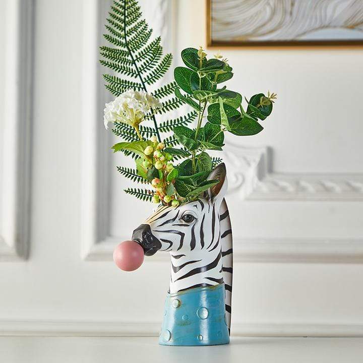 Animal Design Resin Flower Vase