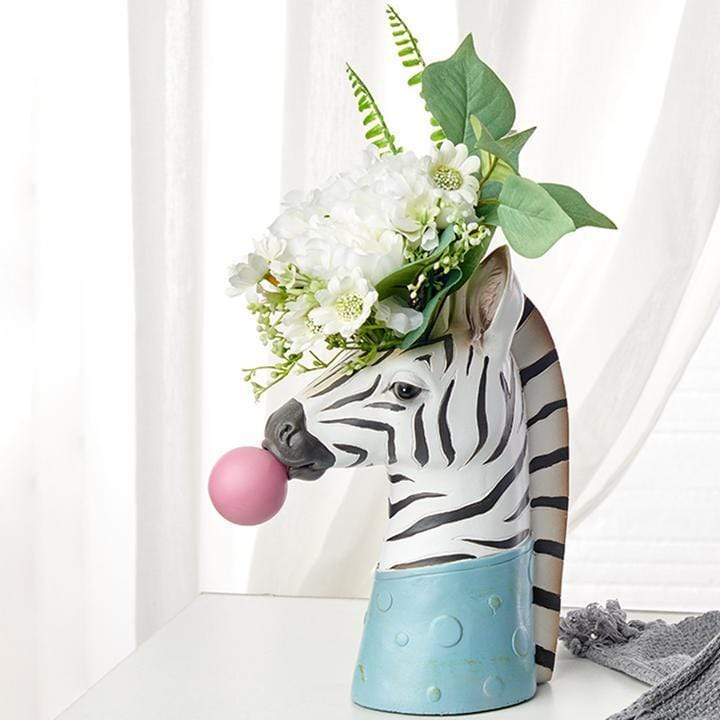 Animal Design Resin Flower Vase