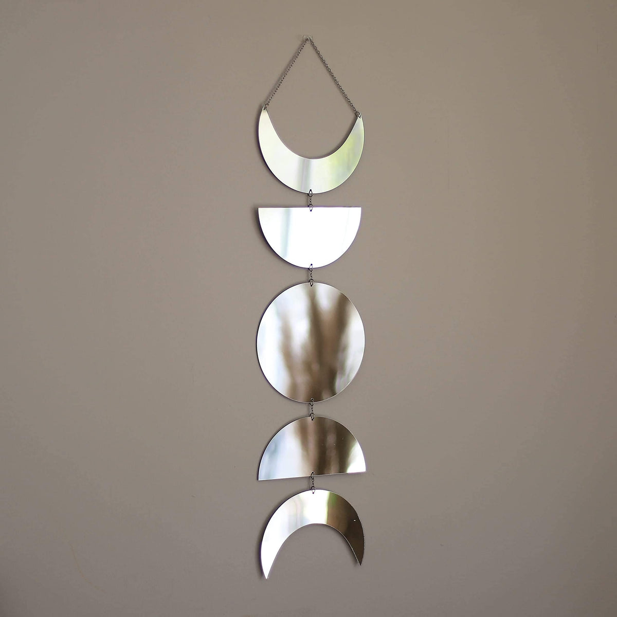 Acrylic Moon Phase Mirror Wall Hanging