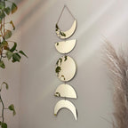 Acrylic Moon Phase Mirror Wall Hanging