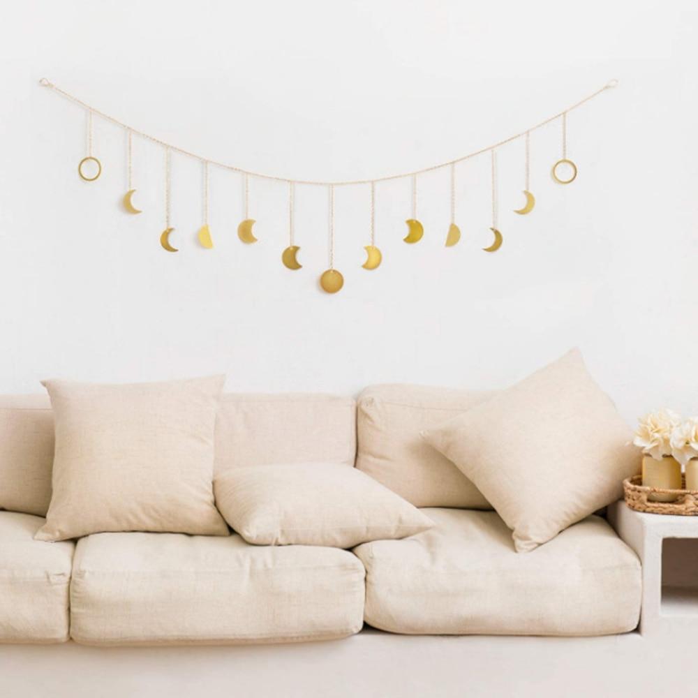 Metal Moon Phase Wall Garland