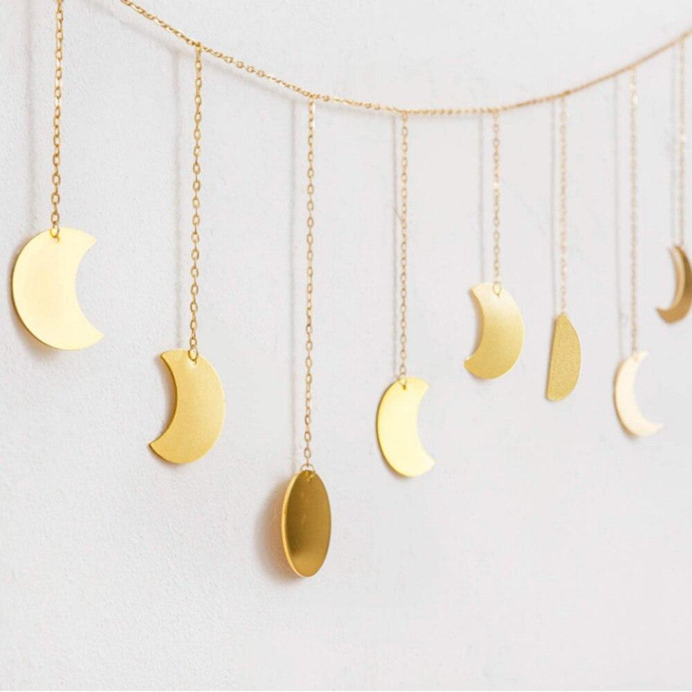 Metal Moon Phase Wall Garland