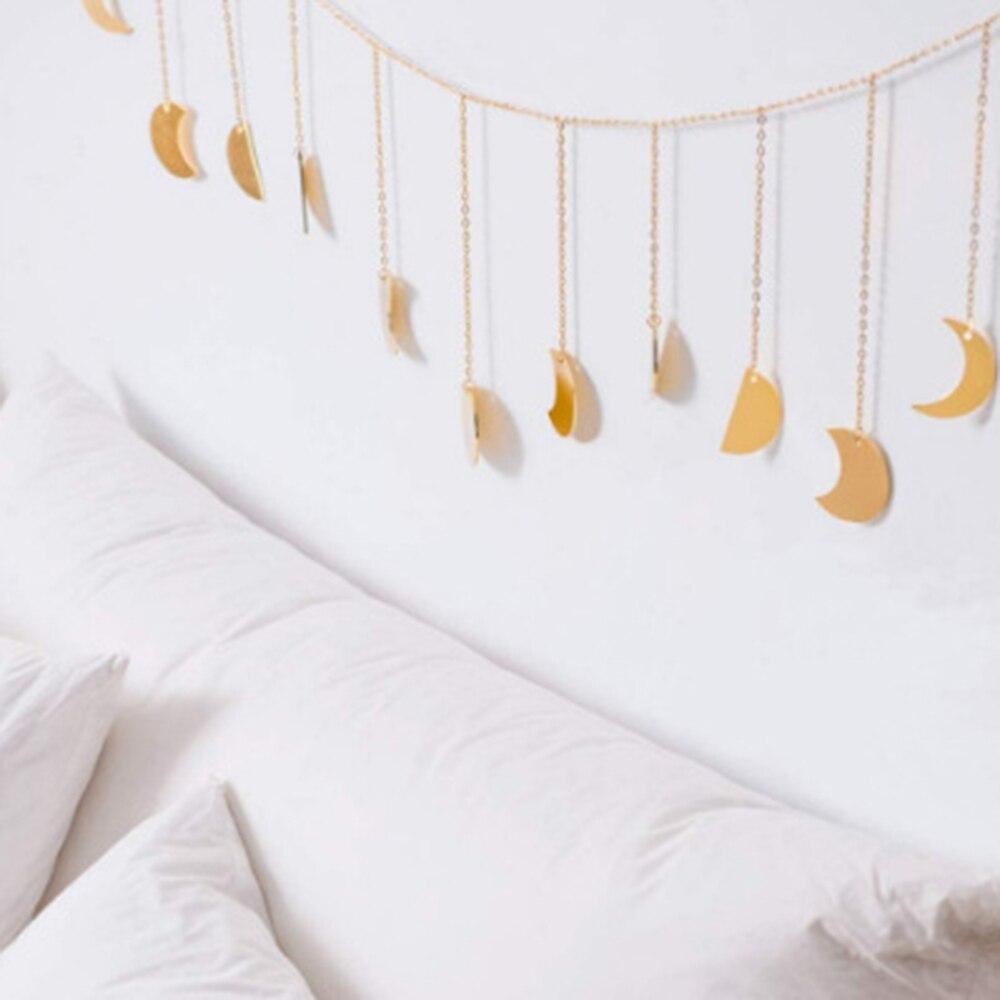 Metal Moon Phase Wall Garland